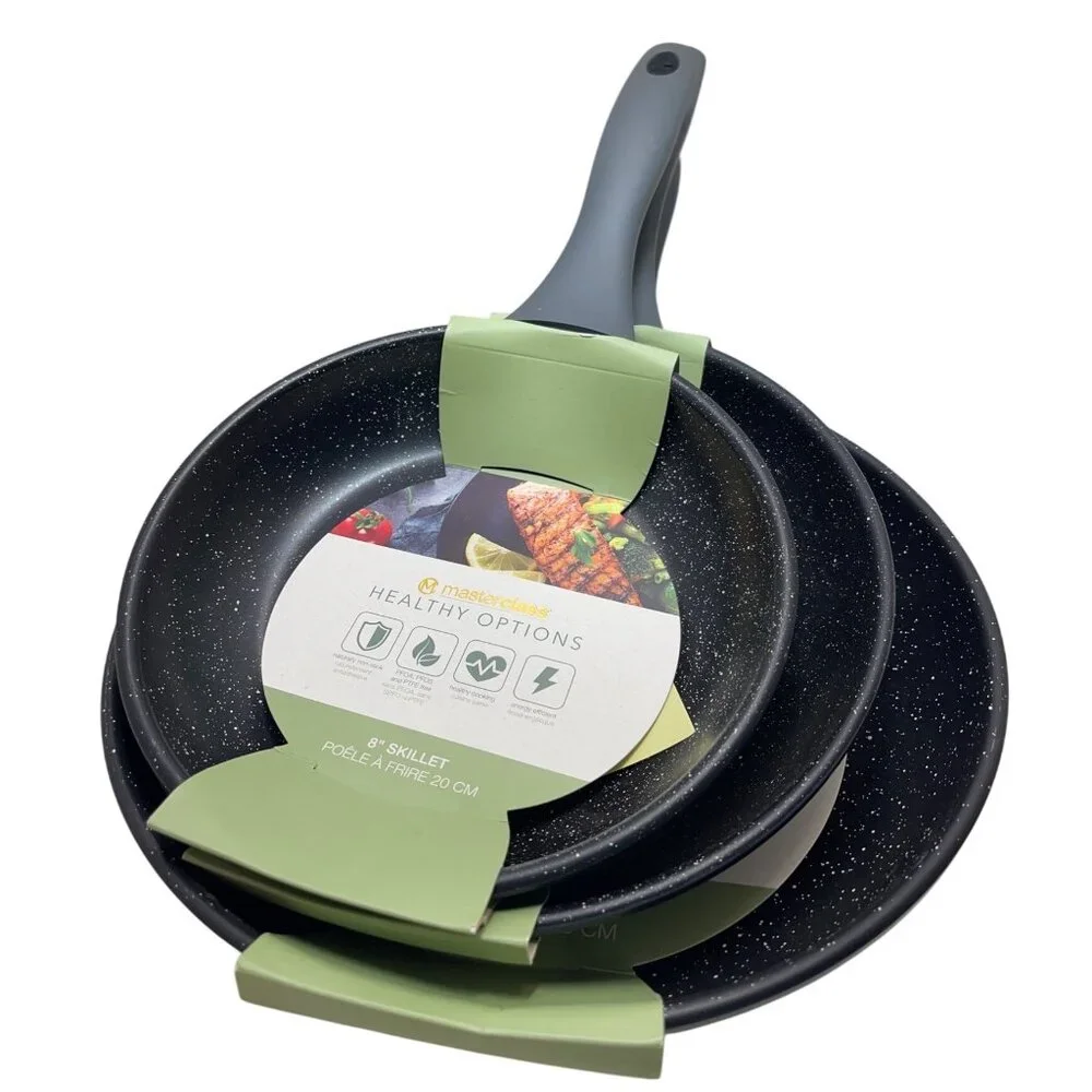 Master Class Skillet Set Healthy Options Non-Stick 8